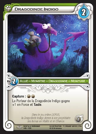 Carte Wakfu - Dragodinde Indigo - Bonta & Brâkmar 149/320