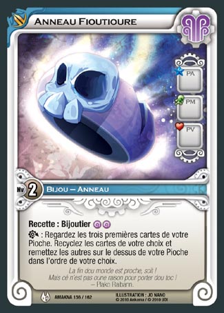 Carte Wakfu - Anneau Fioutioure - Amakna 156/162