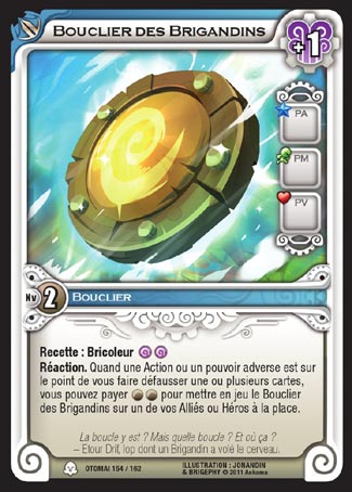 Carte Wakfu - Bouclier des Brigandins - Otomaï 154/162