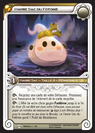Carte Wakfu - Havre Sac du Fotome - Pandala 001/162
