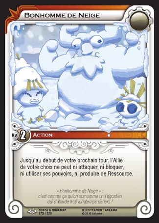 Carte Wakfu - Bonhomme de Neige - Bonta & Brâkmar 175/320