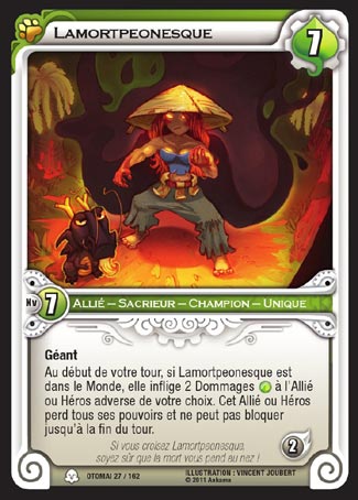 Carte Wakfu - Lamortpeonesque - Otomaï 027/162