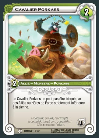 Carte Wakfu - Cavalier Porkass - Amakna 011/162