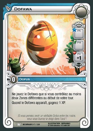 Carte Wakfu - Dofawa - Incarnam 317/320
