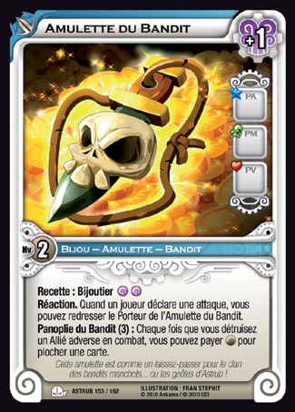 Carte Wakfu - Amulette du Bandit - Astrub 153/162
