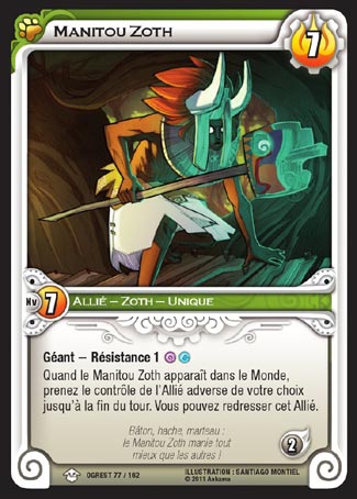 Carte Wakfu - Manitou Zoth - Chaos d'Ogrest 077/162