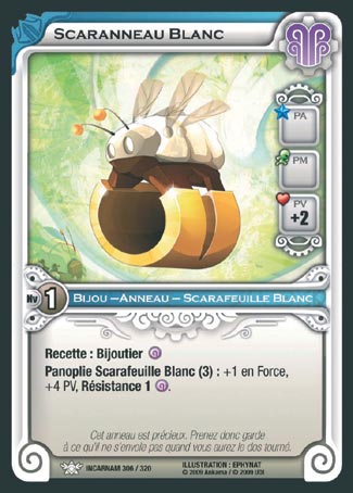 Carte Wakfu - Scaranneau Blanc - Incarnam 306/320