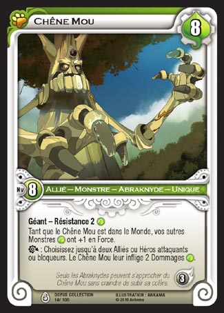 Carte Wakfu - Chêne Mou - Dofus Collection 014/100