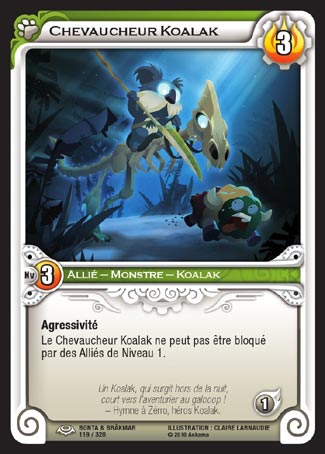 Carte Wakfu - Chevaucheur Koalak - Bonta & Brâkmar 119/320