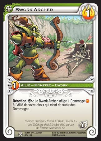 Carte Wakfu - Bwork Archer - Dofus Collection 032/100