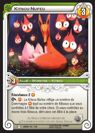 Carte Wakfu - Kitsou Nufeu - Chaos d'Ogrest 067/162