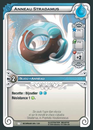 Carte Wakfu - Anneau Stradamus - Incarnam 309/320