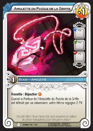Carte Wakfu - Amulette du Puzzle de la Griffe - Otomaï 147/162