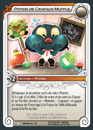 Carte Wakfu - Potion de Crapaud Muffle - Amakna 084/162