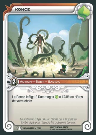 Carte Wakfu - Ronce - Incarnam 214/320