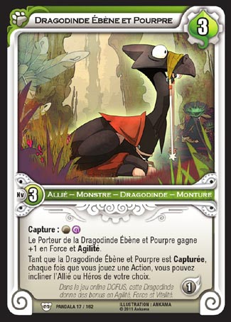 Carte Wakfu - Dragodinde Ébène et Pourpre - Pandala 017/162