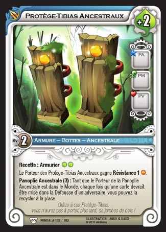 Carte Wakfu - Protège-Tibias Ancestraux - Pandala 132/162