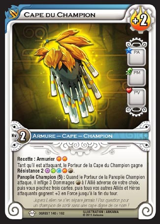 Carte Wakfu - Cape du Champion - Chaos d'Ogrest 140/162
