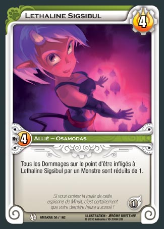 Carte Wakfu - Lethaline Sigsibul - Amakna 056/162