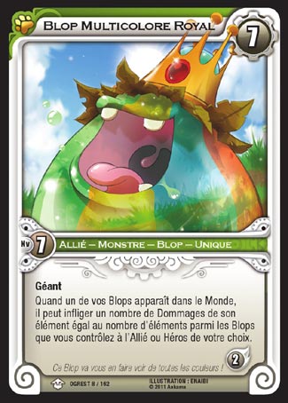 Carte Wakfu - Blop Multicolore Royal - Chaos d'Ogrest 008/162
