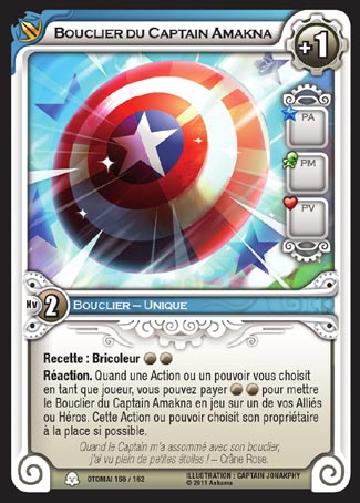 Carte Wakfu - Bouclier du Captain Amakna - Otomaï 156/162