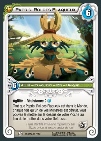 Carte Wakfu - Papris, Roi des Flaqueux - Amakna 078/162
