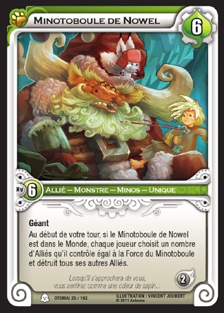 Carte Wakfu - Minotoboule de Nowel - Otomaï 025/162