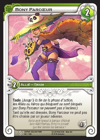 Carte Wakfu - Bony Parcœur - Dofus Collection 062/100