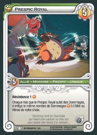 Carte Wakfu - Prespic Royal - Incarnam 088/320
