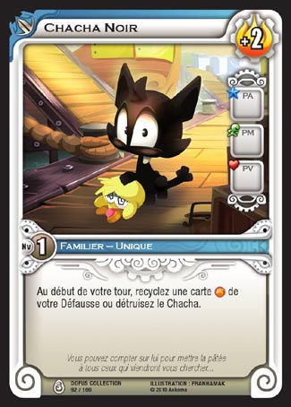 Carte Wakfu - Chacha Noir - Dofus Collection 092/100