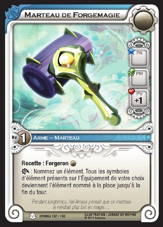 Carte Wakfu - Marteau de Forgemagie - Otomaï 137/162