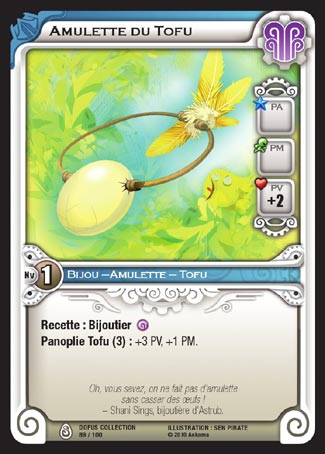 Carte Wakfu - Amulette du Tofu - Dofus Collection 089/100