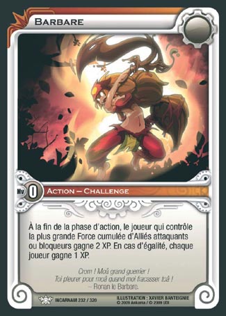 Carte Wakfu - Barbare - Incarnam 232/320