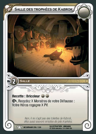 Carte Wakfu - Salle des Trophées de Kabrok - Incarnam 259/320