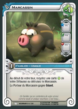 Carte Wakfu - Marcassin - Incarnam 314/320