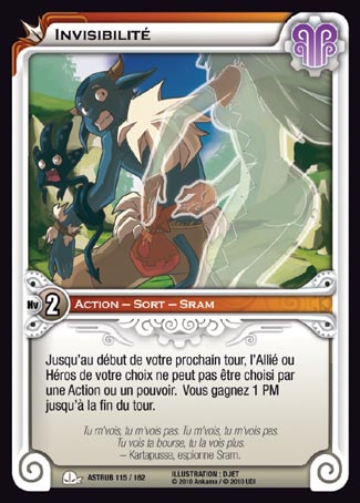 Carte Wakfu - Invisibilité - Astrub 115/162