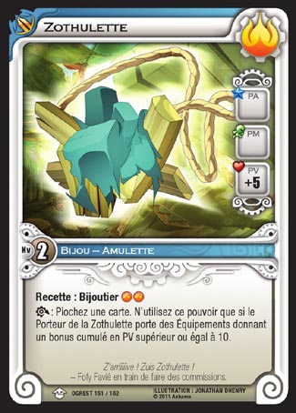 Carte Wakfu - Zothulette - Chaos d'Ogrest 151/162