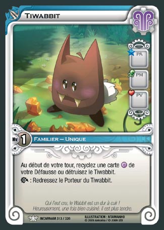 Carte Wakfu - Tiwabbit - Incarnam 313/320