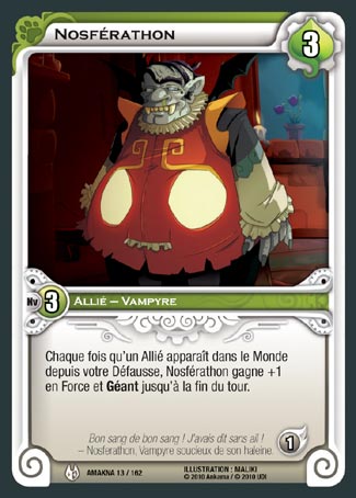 Carte Wakfu - Nosférathon - Amakna 013/162