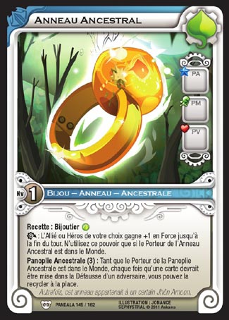 Carte Wakfu - Anneau Ancestral - Pandala 145/162