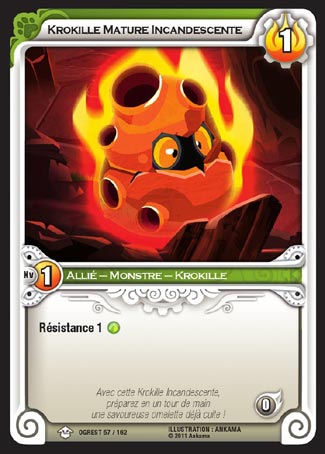 Carte Wakfu - Krokille Mature Incandescente - Chaos d'Ogrest 057/162