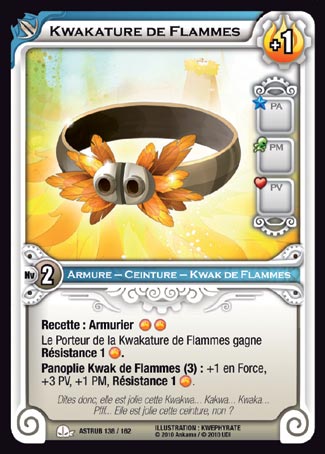 Carte Wakfu - Kwakature de Flammes - Astrub 138/162