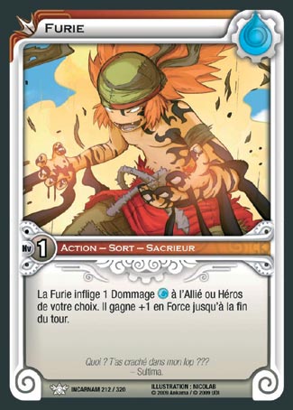 Carte Wakfu - Furie - Incarnam 212/320