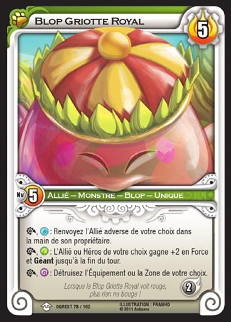 Carte Wakfu - Blop Griotte Royal - Chaos d'Ogrest 078/162