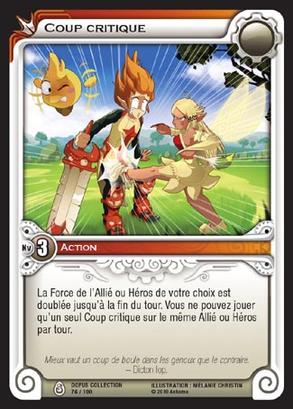 Carte Wakfu - Coup Critique - Dofus Collection 074/100