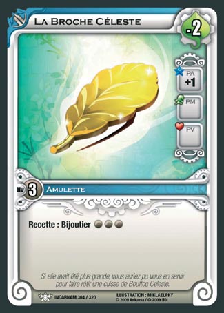Carte Wakfu - La Broche Céleste - Incarnam 304/320