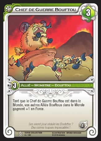 Carte Wakfu - Chef de Guerre Bouftou - Dofus Collection 004/100