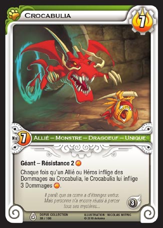 Carte Wakfu - Crocabulia - Dofus Collection 038/100