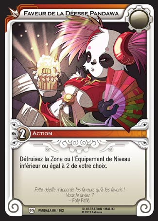 Carte Wakfu - Faveur de la Déesse Pandawa - Pandala 098/162