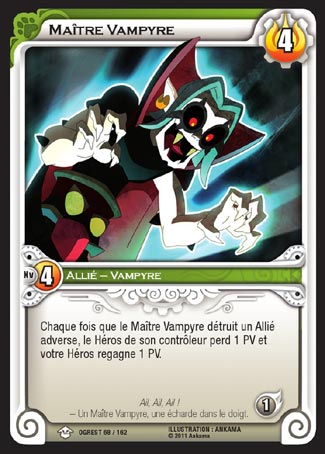 Carte Wakfu - Maître Vampyre - Chaos d'Ogrest 068/162